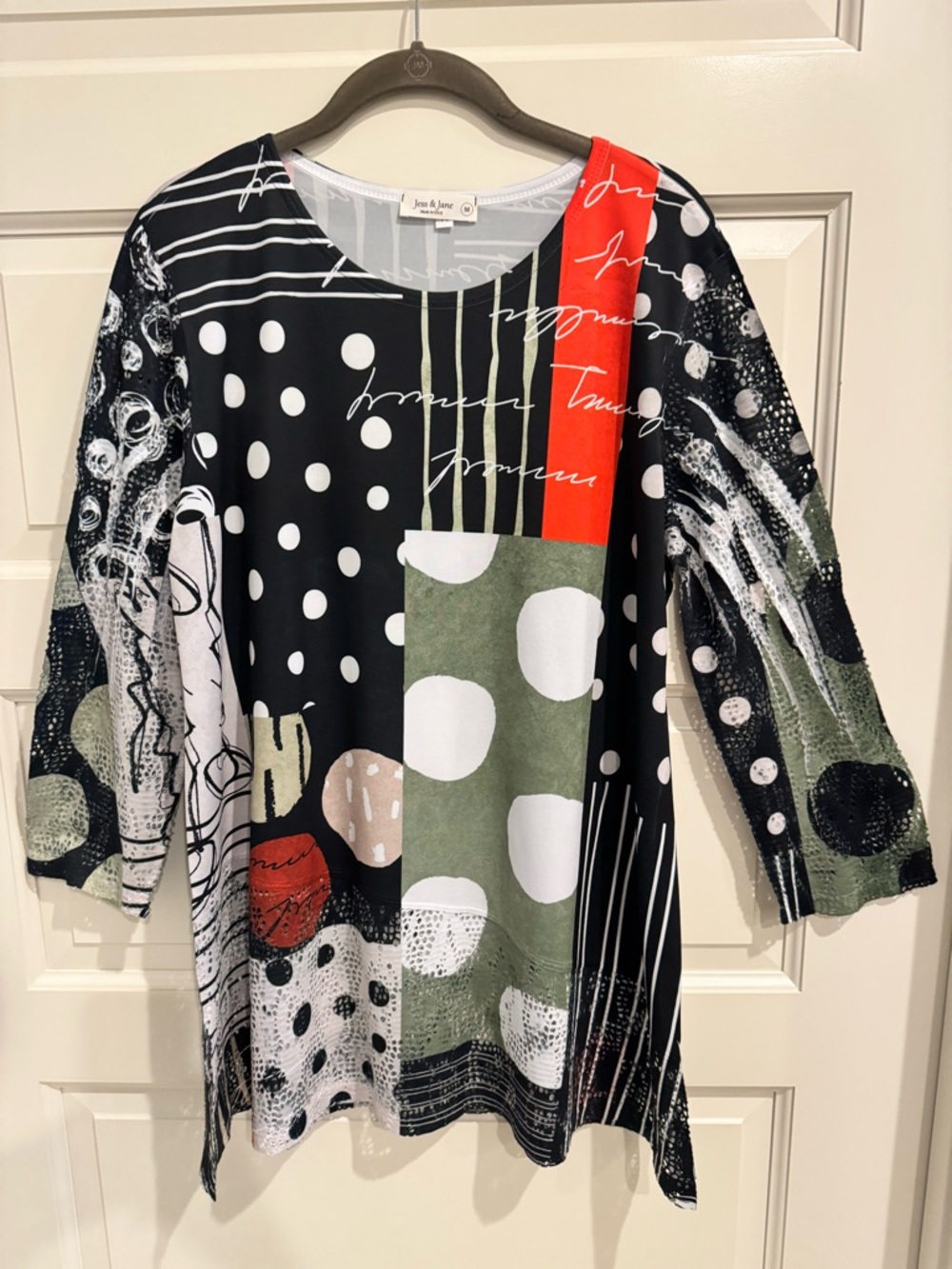 Women's Multicolor Patchwork Tunic